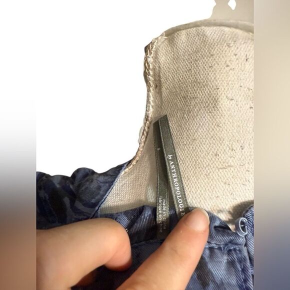 Anthropologie Jenee Tiered Ruffle Sleeve Animal Print Tunic Dress - Picture 5 of 5